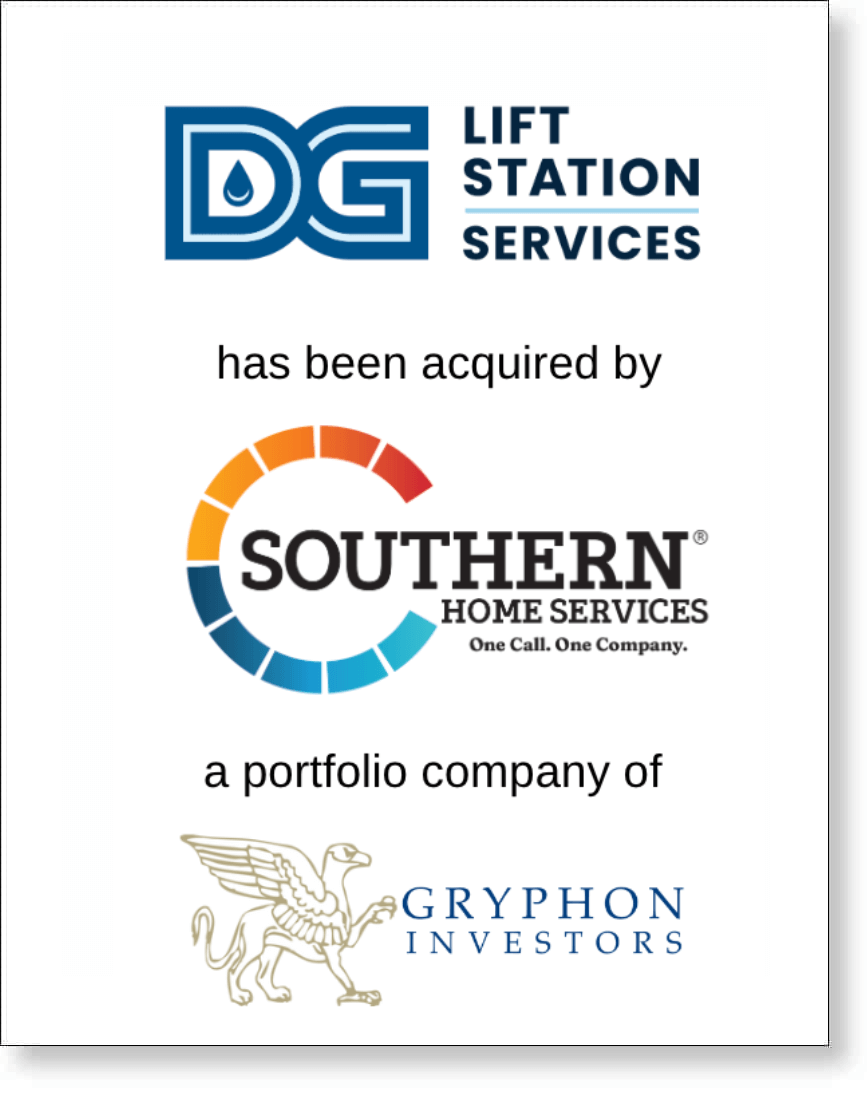 DG lift station services has been acquired by Southern Home Services.