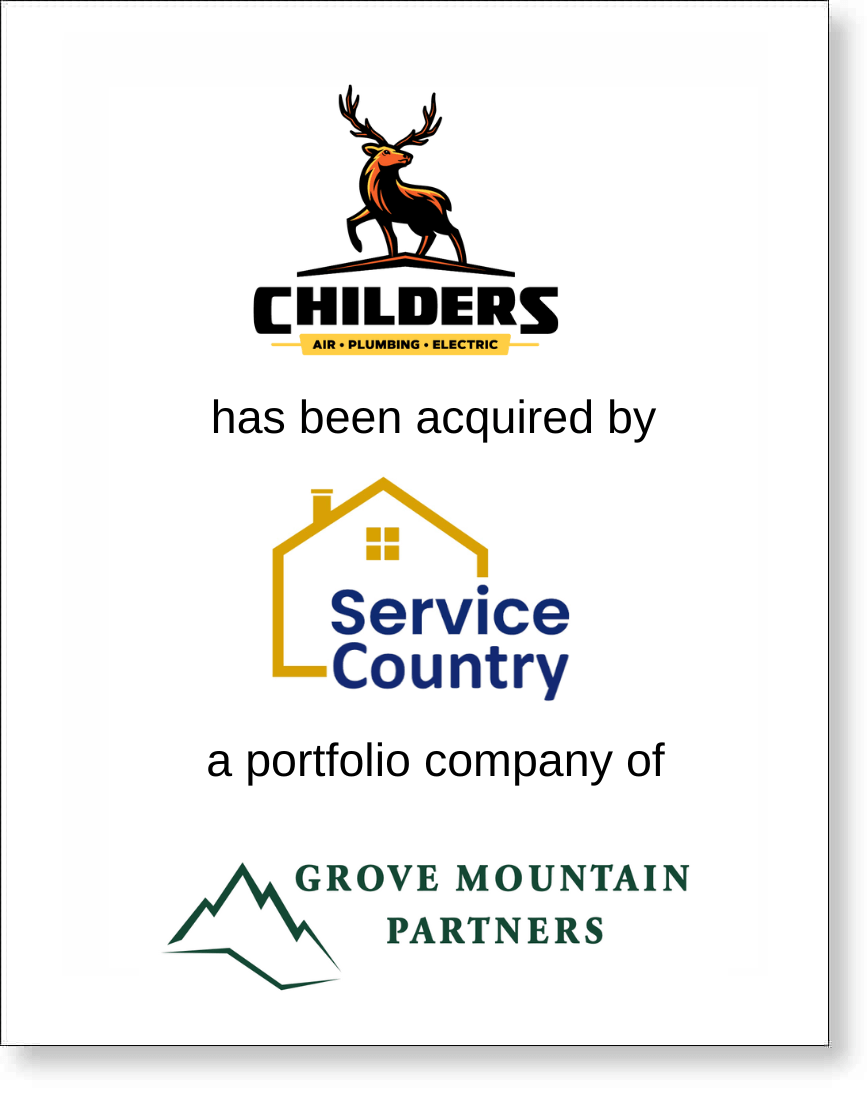 Childers was acquired by service country and portfolio company of grove mountain partners.