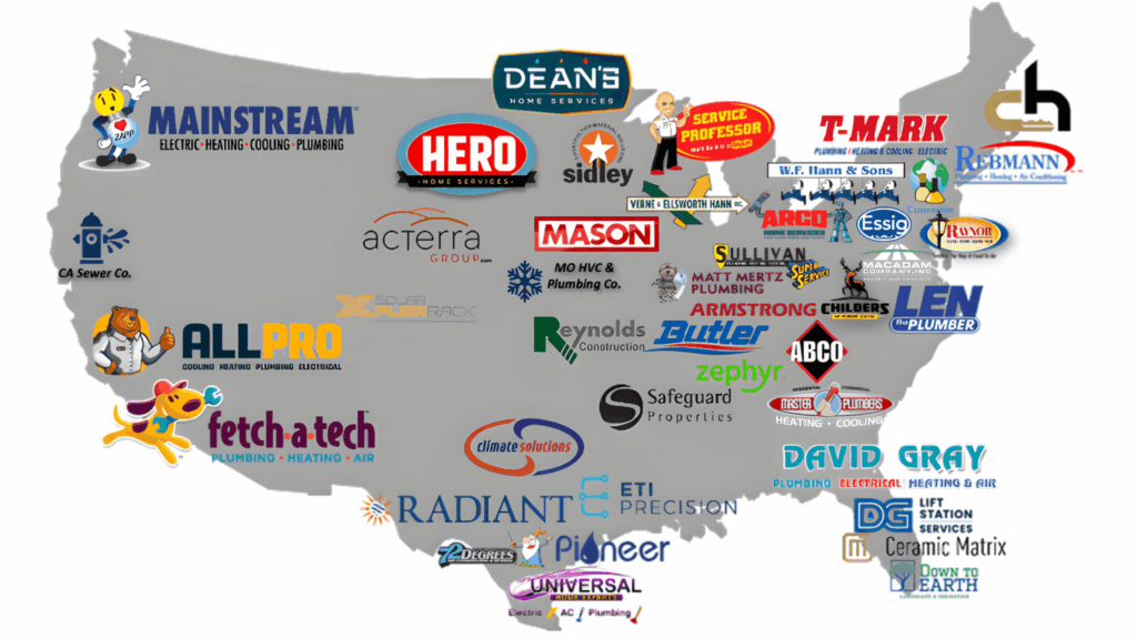 Map of transactions we have completed across the united states