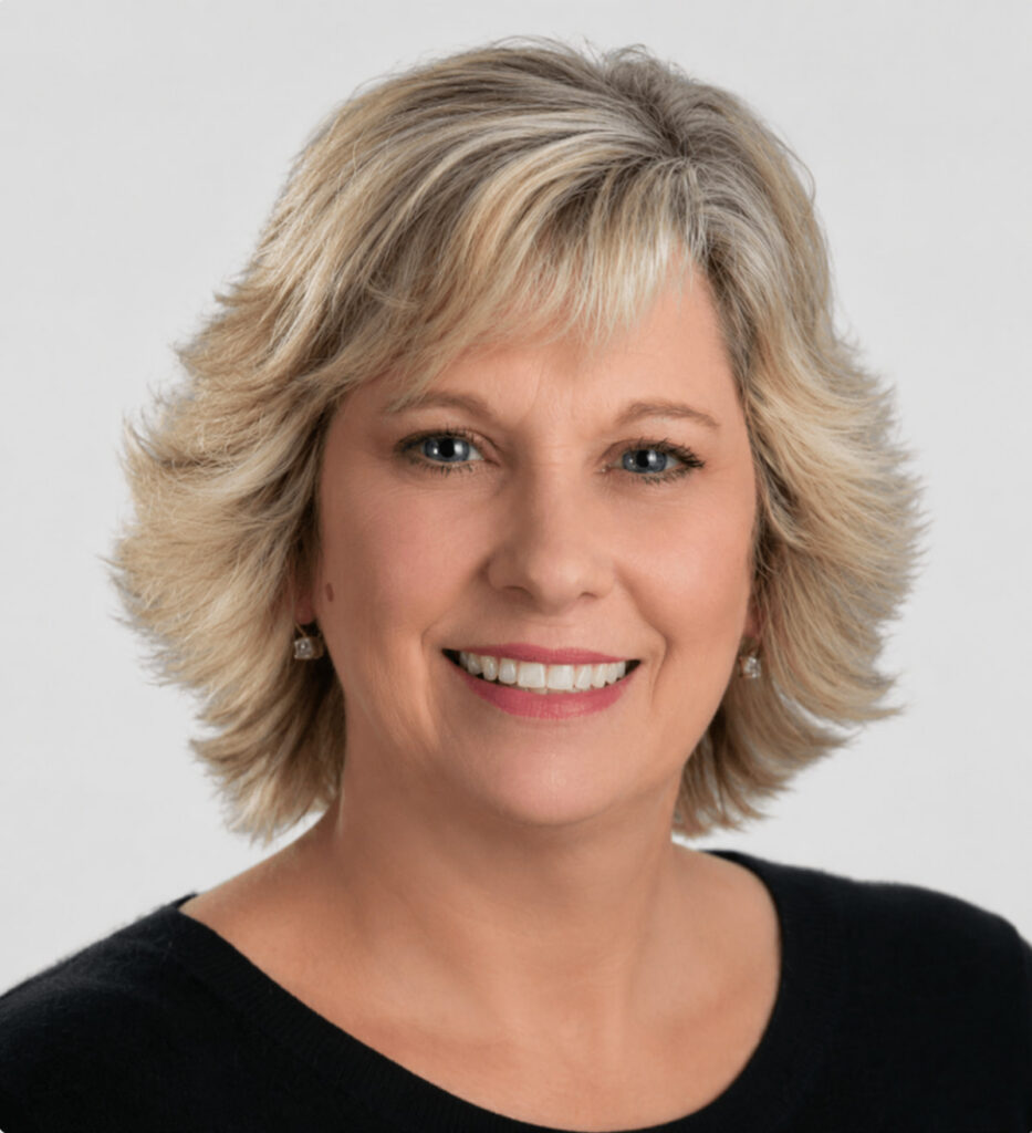 Professional portrait of Patti Swigart.